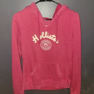 Pink Hollister hoodie L